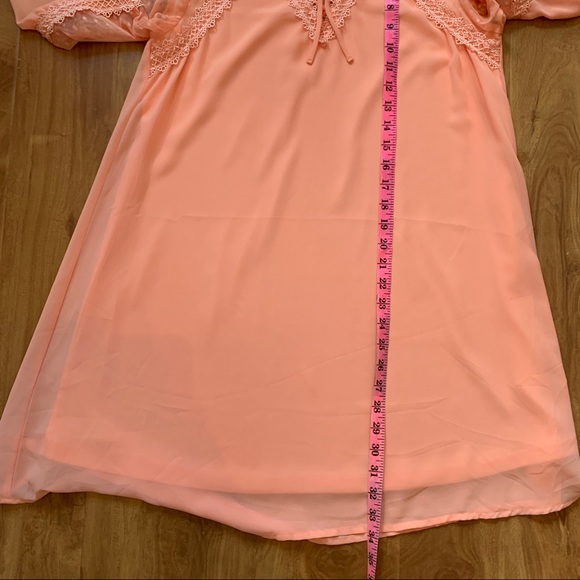 BNWT Beautiful Peach Beachy Boho Babydoll Dress - Picture 11 of 16